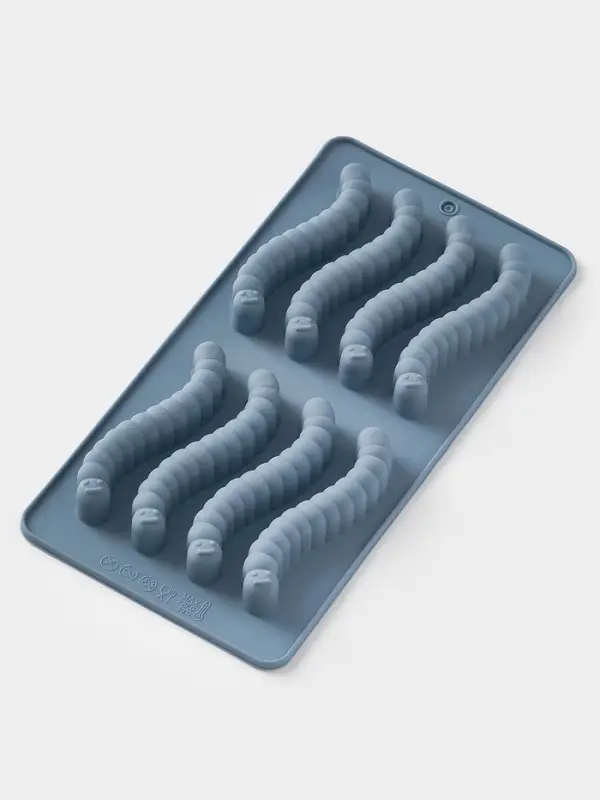 Форма для мармелада "Червячки" 20x10x1,5 см