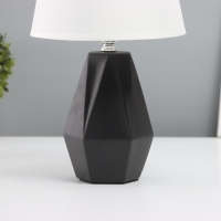 Лампа настольная "Грань" 1х40Вт Е14 черный 19,5х19,5х35,5см