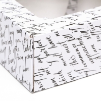 Коробка самосборная, с окном, "Письмо" 19 х 19 х 9 см