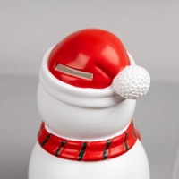 Светодиодная фигура &laquo;Снеговик&raquo; 9 &times; 20 &times; 9 см, пластик, батарейки LR44х3 (в комплекте), свечение тёплое белое