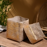 Корзинка плетеная "Аварис" 24х24х28 см