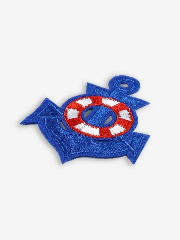 Термоаппликация &laquo;Якорь&raquo;, 6&times;5 см, синяя