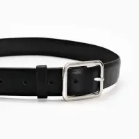 Ремень жен 05-01-02-01, Июнь2505, 3*0,3*110 см, без винта, пряж мат металл, 1 прокол, черный   10903