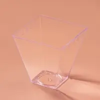 Форма пластиковая одноразовая для фуршета &laquo;Брюссель&raquo;, 150 мл, прозрачая