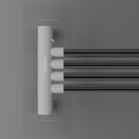 Держатель для полотенец, 4 спицы, на липучках