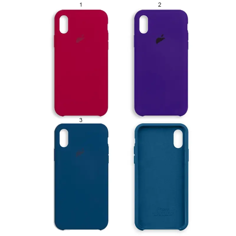 Чехол iPh X/XS Silicon Case APL WS (с лого в пакетике)