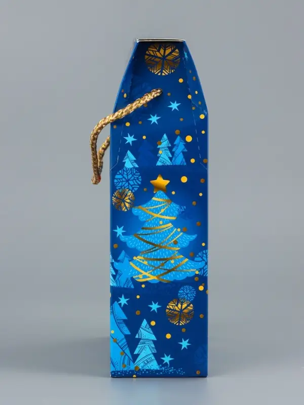 Коробка подарочная складная  "Снегири" 17,3 х 7 х 23,5 см