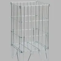 Корзина для распродаж 40х40х75 см , цвет хром