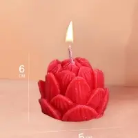 Свеча "Лотос" 5х5х6 см, соевый воск