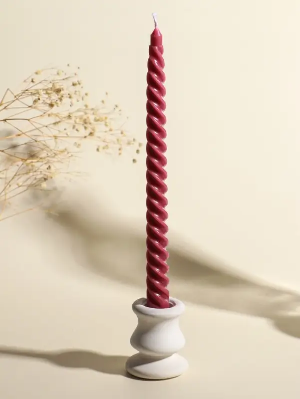 Набор свечей витых, 2х25 см, 4 шт, палитра розового 25,5х8,8х2,4 см