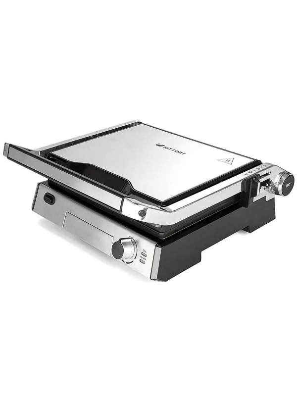 Электрогриль КТ-1601 двусторонний гриль электрический 2000Вт