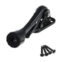 Фиксатор дверной LOCKLAND &ldquo;козья ножка&rdquo;, с автоподъемом, цвет черный