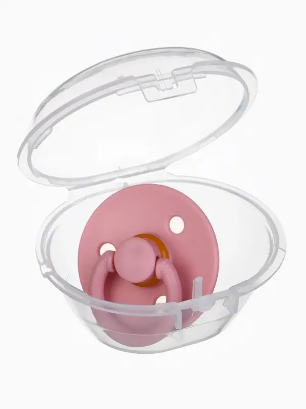 Соска - пустышка классическая, латекс, цв.пыльно-розовый, в контейнере, от 0 мес., M&B