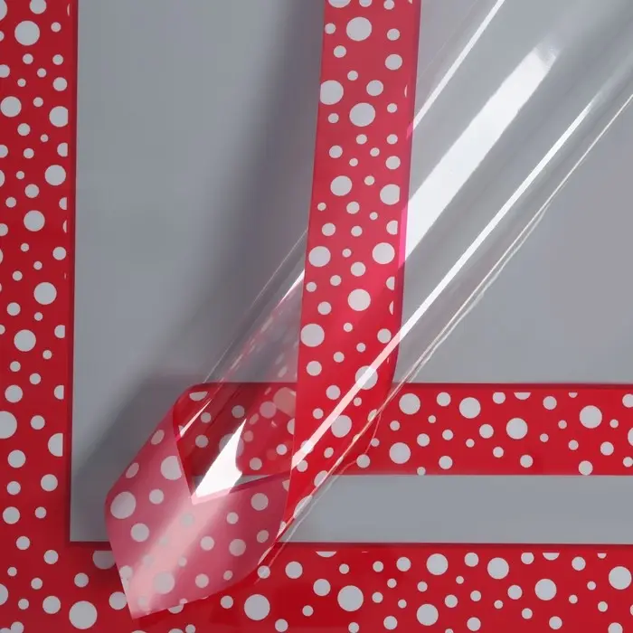 Пленка флористическая &laquo;Кант с горошком&raquo;, 58&times;58 см