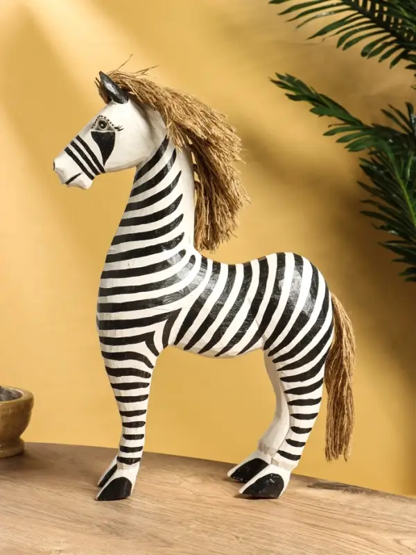 Сувенир &laquo;Зебра&raquo;, 30&times;10&times;45 см, дерево, чёрно-белый