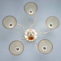 Люстра "Донна" 5хЕ27 40Вт золото 56х56х22 см BayerLux