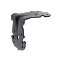 Уголок крепежный фигурный, 70х70х60х2,1 усиленный, цвет черный