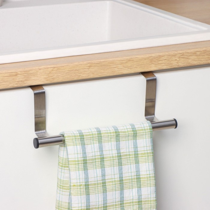 Держатель для полотенец на дверцу &laquo;Классик&raquo;, 23,5&times;7&times;8 см, цвет хром