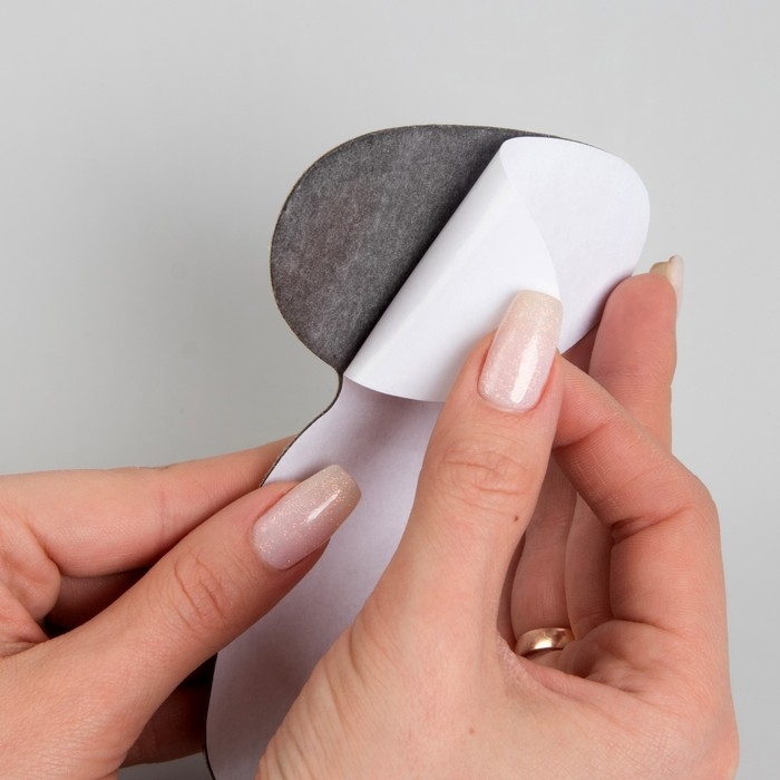 Пяткоудерживатели для обуви, с подпяточником, на клеевой основе, 14 &times; 9 см, пара, цвет бежевый