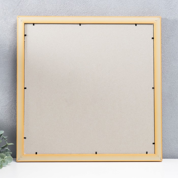 Фоторамка пластик 40х40 см, золото (пластиковый экран)