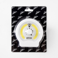 Фонарь-светильник "Мастер К", 220 лм, COB, 3 ААА, магнит, клейкая основа, 9 х 8.8 х 2.8 см