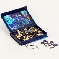 Пазлы деревянные фигурные &laquo;Сказки Вселенной&raquo; с кулоном на руку, 162 элемента