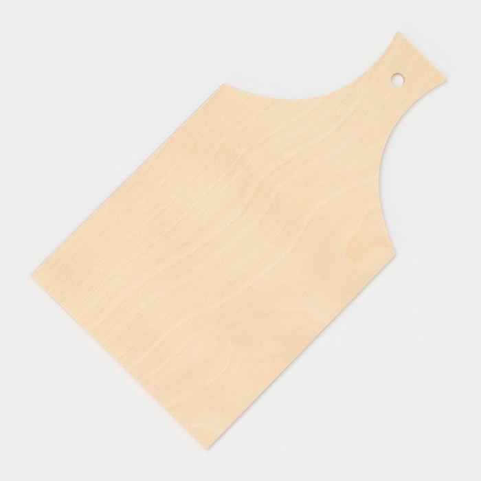 Доска разделочная деревянная с ручкой, 30&times;16,5 см, фанера