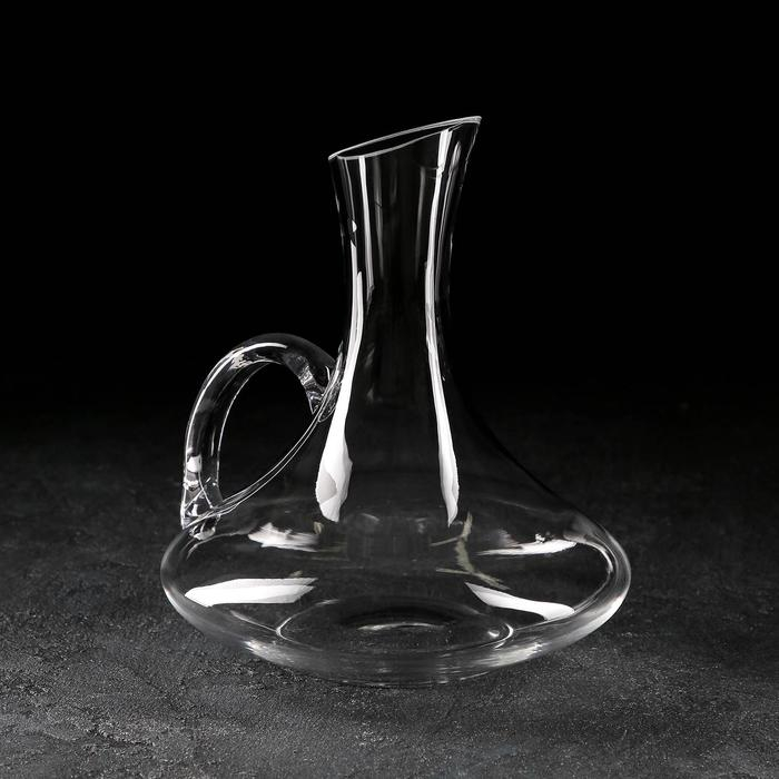 Декантер стеклянный с ручкой &laquo;Мэрло&raquo;, 1,9 л