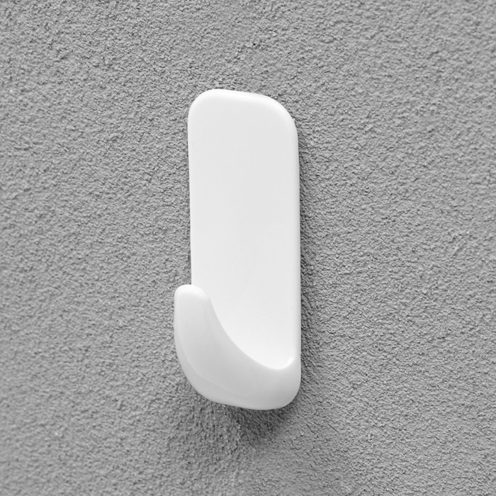 Крючки самоклеящиеся, круглые, с системой бесследного удаления, набор, 2,2 х 6 см, 3 шт.