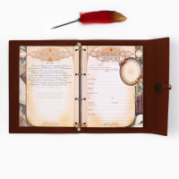 Родословная книга &laquo;Наш род&raquo;, с пером, 56 листов, бордо, 35 х 25 см