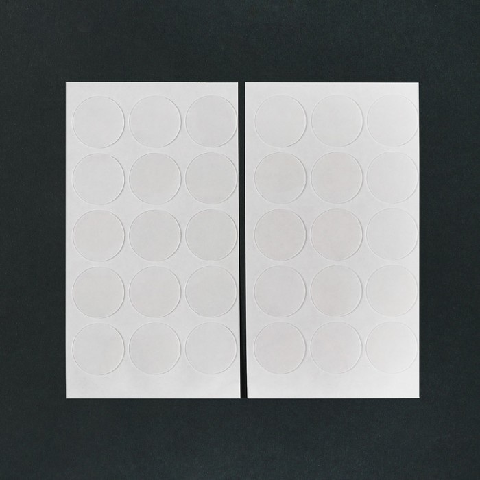 Клеящие подушечки (точки) 15г, 30 штук, 20 х 20мм, deVENTE, 2 листа, двусторонние, прозрачные, европодвес