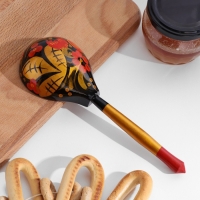 Ложка деревянная &laquo;Традиционная&raquo;, полубаская, 19&times;6 см, МИКС