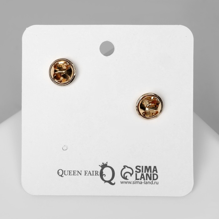 Набор значков (2 шт.) &laquo;Коты на Луне&raquo;, цветной в золоте