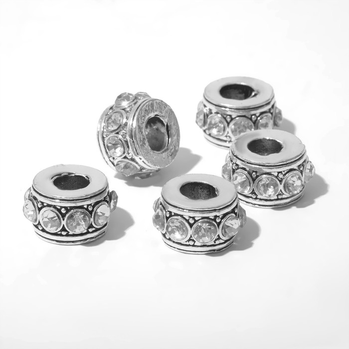 Разделитель &laquo;Дорожка&raquo;, цвет белый в чернёном серебре