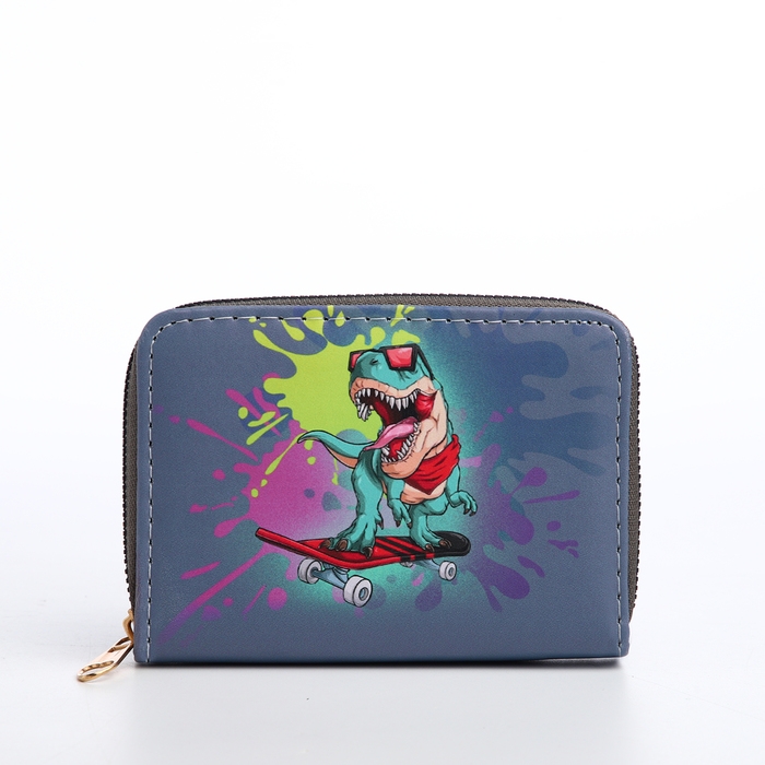 Кошелёк детский на молнии &laquo;Выбражулька&raquo;, цвет тёмно-синий