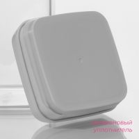 Банка для сыпучих продуктов с вакуумной крышкой Доляна, 900 мл, 9,5&times;9,5&times;15 см, цвет белый