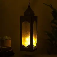 Подсвечник фонарь &laquo;Сокровищница&raquo;, 11&times;12&times;39 см, железо