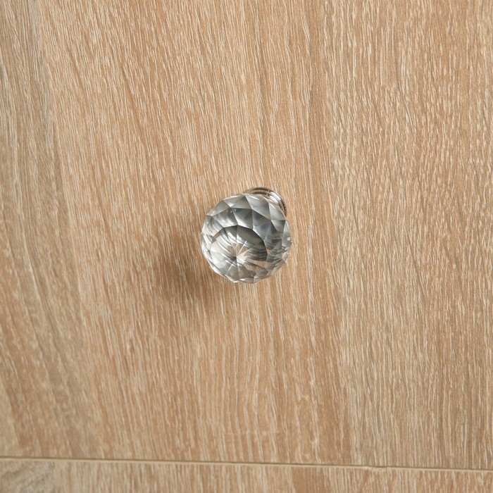 Ручка кнопка ТУНДРА ST001, d=30 мм, цвет хром, 8 шт