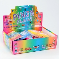 Сквиш антистресс - игрушка &laquo;Кошачья лапка&raquo;, с блёстками, МИКС