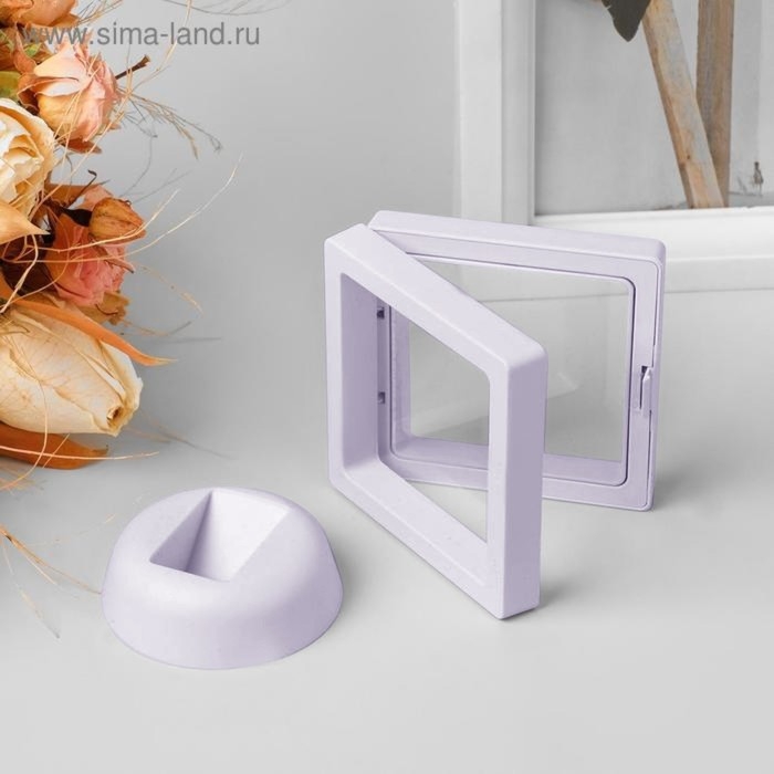 Подставка для украшений &laquo;Ромб&raquo;, 7&times;3&times;7 см, цвет белый