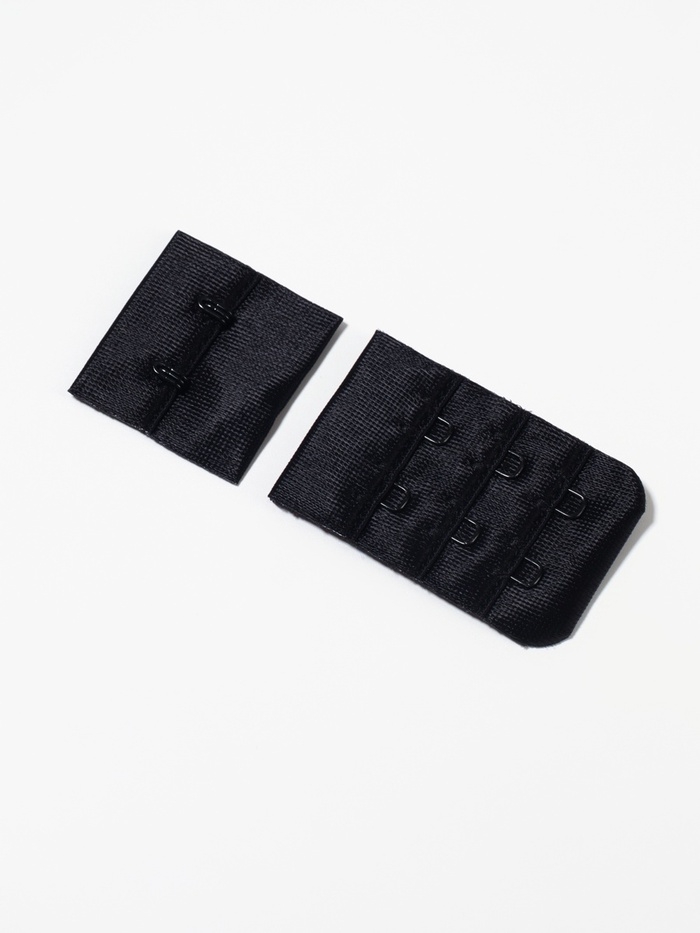 Застёжка для бюст 3 ряда 2 крючка нейлон чёрный TR