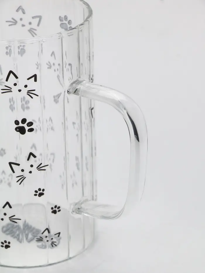 Кружка стеклянная &laquo;Кот&raquo;, 350 мл