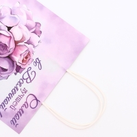 Пакет подарочный крафт "Лучшей во вселенной" 21 х 11 х 27 См