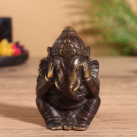 Сувенир бронза "Ганеша" 5х5х8 см