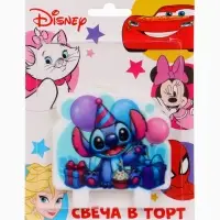 Свеча в торт 8&times;8 см, Стич