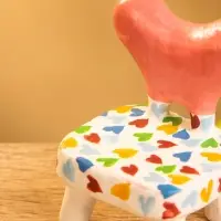 Сувенир &laquo;Стульчик с сердечками&raquo;, 4&times;4&times;5.5 см, дерево, разноцветный