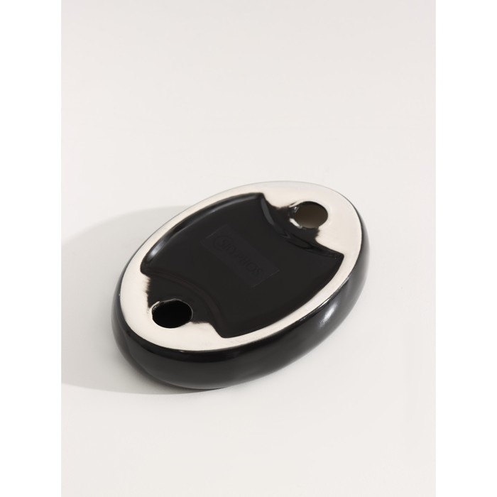 Набор для ванной &laquo;Молния&raquo;, 4 предмета (мыльница, дозатор для мыла 390 мл, 2 стакана), цвет чёрный