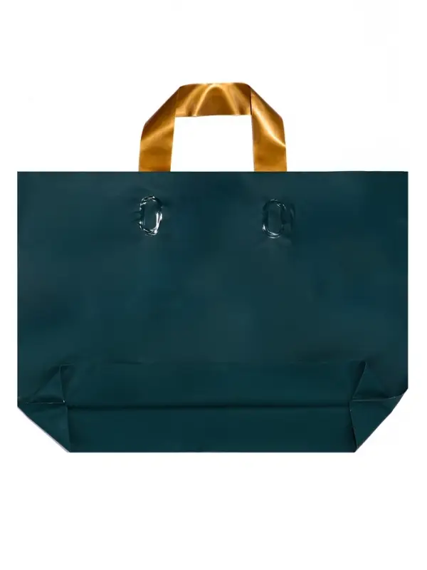 Пакт с петлевой ручкой зеленый 35 х 25 х 8 см 80 мкм