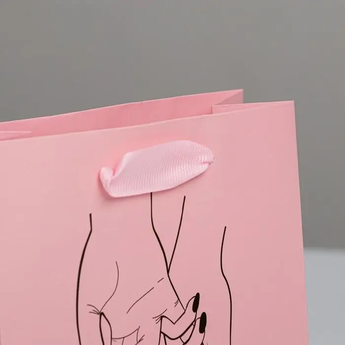 Пакет подарочный ламинированный, упаковка, &laquo;I love you&raquo;, S 12 х 15 х 5.5 см