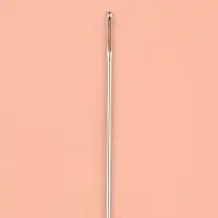 Спицы круговые, для вязания, с пластиковой леской, d=2 мм, 14/80 см, с иглой